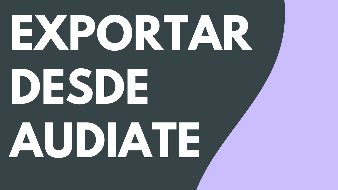 Exportar audio, vídeo, subtítulos o un guion desde Audiate