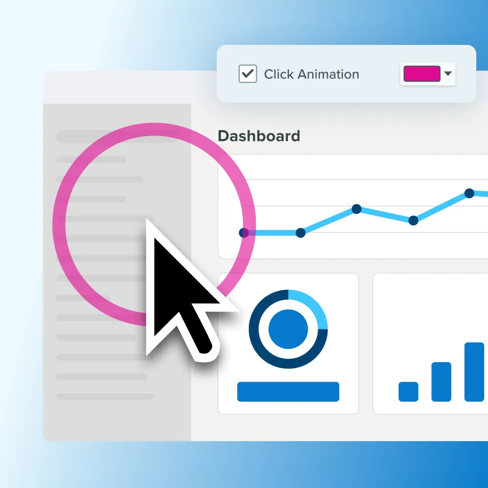 Screenshot of Snagit's Click Animation feature